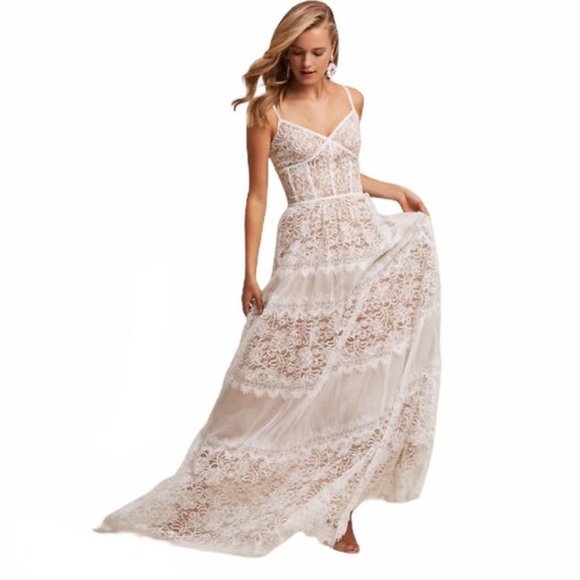 💥LAST 1💥NWT TADASHI SHOJI BOHO BRIDAL GOWN - Picture 2 of 10